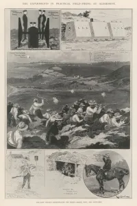 The Experiments in Practical Field-Firing at Aldershot (litho) The Experiments in Practical Field-Firing at Aldershot (litho)