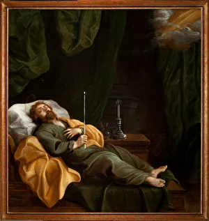 Expiring (La bonne mort). Oil on canvas. 18th century Expiring (La bonne mort). Oil on canvas. 18th century