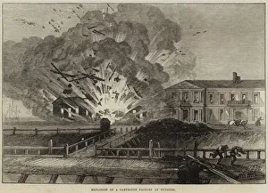 Explosion of a Cartridge Factory at Dunkirk (engraving) Explosion of a Cartridge Factory at Dunkirk (engraving)