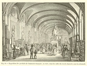 Exposition des produits de l'Industrie francaise, en 1819, dans les salles du rez-de-chaussee