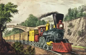The Express Train, published by Nathaniel Currier (1813-88) and James Merritt Ives The Express Train, published by Nathaniel Currier (1813-88) and James Merritt Ives