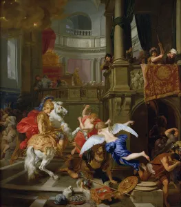 The Expulsion of Heliodorus from the Temple, 1674 (oil on canvas) The Expulsion of Heliodorus from the Temple, 1674 (oil on canvas)