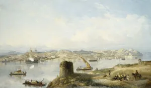 An Extensive View of Lisbon on the River Tejo with the Praca do Terreiro do Paco An Extensive View of Lisbon on the River Tejo with the Praca do Terreiro do Paco