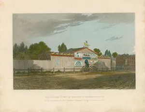 Exterior View of Astley's Amphitheatre, as it appeared in 1777 (coloured engraving) Exterior View of Astley's Amphitheatre, as it appeared in 1777 (coloured engraving)