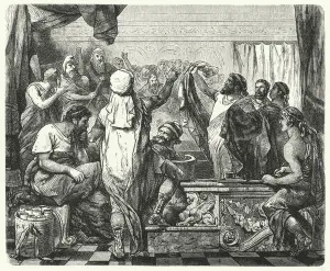Fabius Maximus declares war on the Carthaginians, 218 BC (engraving) Fabius Maximus declares war on the Carthaginians, 218 BC (engraving)