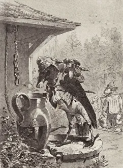 The Fables of Aesop: The Crow and the Pitcher (litho) The Fables of Aesop: The Crow and the Pitcher (litho)