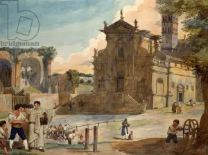 Facade of the Church of St. James of the Incurables, 1833 (w/c on paper) Facade of the Church of St. James of the Incurables, 1833 (w/c on paper)
