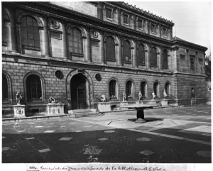 Facade of the library of the Ecole Nationale Superieure des Beaux-Arts, Palais des Etudes Facade of the library of the Ecole Nationale Superieure des Beaux-Arts, Palais des Etudes