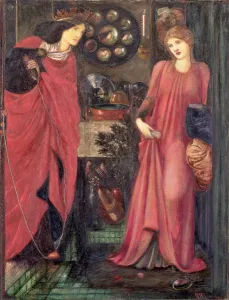 Fair Rosamund and Queen Eleanor (mixed media on paper) Fair Rosamund and Queen Eleanor (mixed media on paper)
