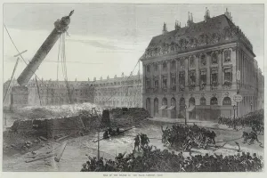 Fall of the Column in the Place Vendome, Paris (engraving) Fall of the Column in the Place Vendome, Paris (engraving)