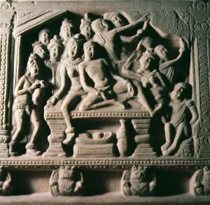The Fall of Mandhata, from Mathura, Uttar Pradesh, Kusana dynasty (stone) The Fall of Mandhata, from Mathura, Uttar Pradesh, Kusana dynasty (stone)