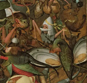 The Fall of the Rebel Angels, 1562 (oil on panel) (detail of 74037) The Fall of the Rebel Angels, 1562 (oil on panel) (detail of 74037)