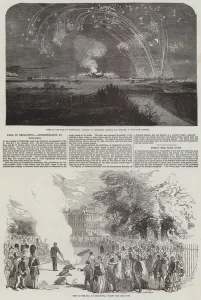 Fall of Sebastopol, Demonstration at Woolwich (engraving) Fall of Sebastopol, Demonstration at Woolwich (engraving)