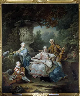 The family of Louis Francois du Bouchet, Marquis of Sourches The family of Louis Francois du Bouchet, Marquis of Sourches