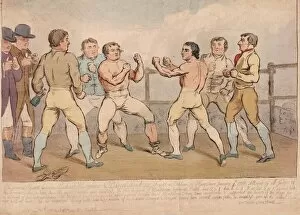 Contest Gallery: The Famous Battle Between Richard Humphreys and Daniel Mendoza, January 9th 1788, pub