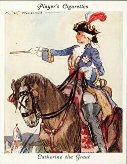 Famous Beauties: Catherine the Great (colour litho)