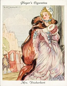 Famous Beauties: Mrs Fitzherbert (colour litho) Famous Beauties: Mrs Fitzherbert (colour litho)