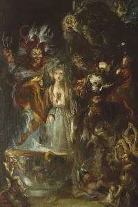 A Fantasy based on Goethe's Faust, 1834 (oil on canvas) A Fantasy based on Goethe's Faust, 1834 (oil on canvas)