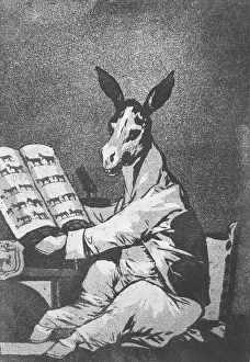 As Far back as his Grandfather, plate 39 of Los caprichos, 1799 (aquatint) As Far back as his Grandfather, plate 39 of Los caprichos, 1799 (aquatint)
