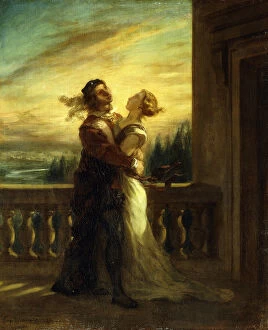 Images Dated 2nd January 2013: The Farewell of Romeo and Juliet; Les Adieux de Romeo et Juliette, 1845 (oil on canvas)