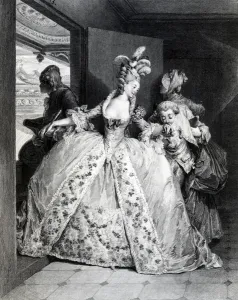 Farewells, engraved by Robert Delaunay, 1777 (engraving) Farewells, engraved by Robert Delaunay, 1777 (engraving)