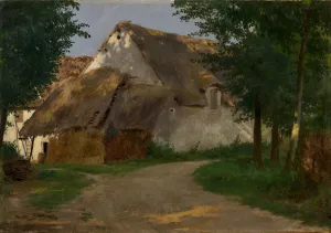The Farm at the Entrance of the Wood, 1860-1880 (oil on fabric) The Farm at the Entrance of the Wood, 1860-1880 (oil on fabric)