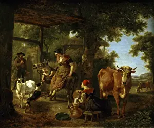 On the farm. A scene from rural life par Demarne, Jean-Louis On the farm. A scene from rural life par Demarne, Jean-Louis