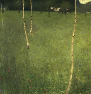 Farmhouse with Birch Trees, 1900 (oil on canvas) Farmhouse with Birch Trees, 1900 (oil on canvas)