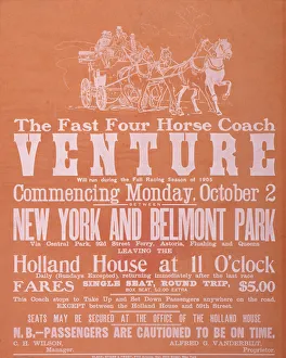 The Fast Four Horse Coach Venture, 1905 (litho) The Fast Four Horse Coach Venture, 1905 (litho)