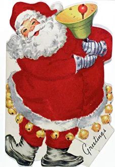 Santa Claus Gallery: Father Christmas, Victorian Christmas card