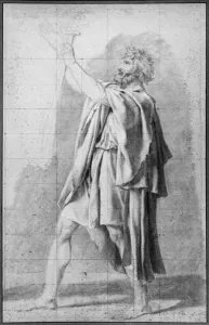 Father of the Horatii, study for The Oath of the Horatii, c Father of the Horatii, study for The Oath of the Horatii, c