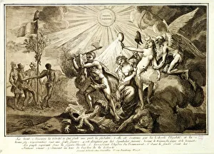Father Time discovers Truth trampling Feudalism, c.1792-93 (engraving) Father Time discovers Truth trampling Feudalism, c.1792-93 (engraving)