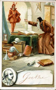 Faust de Goethe - Chromolithography 19th century Faust de Goethe - Chromolithography 19th century