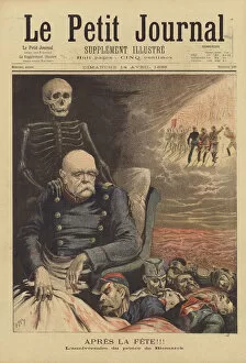 Otto Von Bismarck Gallery: After the feast (colour litho)