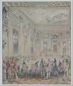 Feast given by Madame du Barry (1743-93) for Louis XV on 2nd September 1771 at the Feast given by Madame du Barry (1743-93) for Louis XV on 2nd September 1771 at the