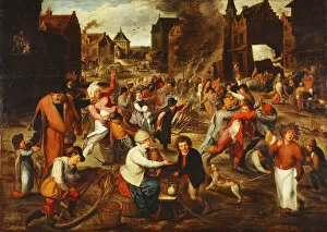 Artist Flemish Gallery: The Feast of Saint (oil on panel)
