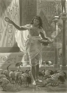 Feeding the sacred ibis in the halls of Karnac (engraving) Feeding the sacred ibis in the halls of Karnac (engraving)