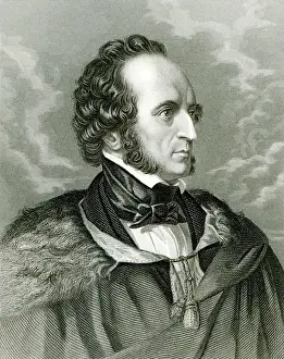 Felix Mendelssohn (1809-47) (engraving) (b/w photo) Felix Mendelssohn (1809-47) (engraving) (b/w photo)