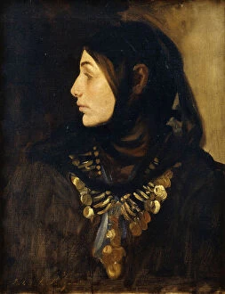 A Fellah Woman, (oil on canvas)