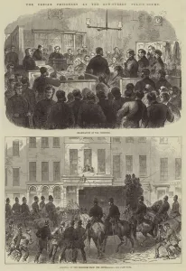 The Fenian Prisoners at the Bow-Street Police Court (engraving) The Fenian Prisoners at the Bow-Street Police Court (engraving)
