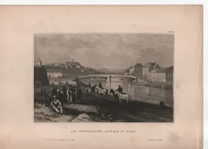 The Ferdinand's Bridge in Vienna, 1838 (engraving) The Ferdinand's Bridge in Vienna, 1838 (engraving)