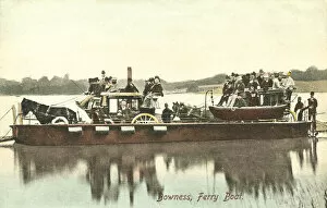 Lake Windermere Gallery: Ferry boat on Lake Windermere at Bowness (colour photo)