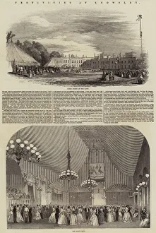 Knowsley Gallery: Festivities at Knowsley (engraving)