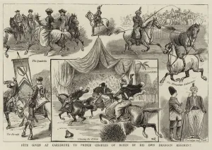 Fete given at Carlsruhe to Prince Charles of Baden by his own Dragoon Regiment (engraving) Fete given at Carlsruhe to Prince Charles of Baden by his own Dragoon Regiment (engraving)