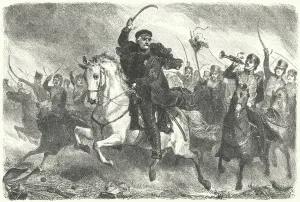 Field Marshal Blucher at the Battle of Ligny, 1815 (engraving) Field Marshal Blucher at the Battle of Ligny, 1815 (engraving)