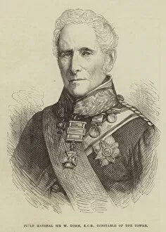 Field Marshal Sir W Gomm, KCB, Constable of the Tower (engraving)