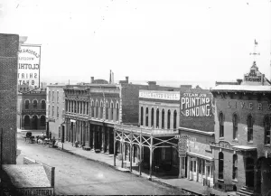 Fifteenth Street looking to Blake, c.1880-89 (b/w photo) Fifteenth Street looking to Blake, c.1880-89 (b/w photo)