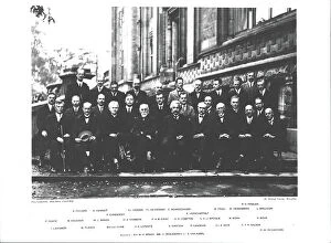 Physicists Collection: Fifth Physics Congress Solvay, Brussels, 1927 (b/w photo)