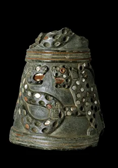 A fight between a lioness and a snake, on a vase from the temple of Inanna, in Nippur A fight between a lioness and a snake, on a vase from the temple of Inanna, in Nippur