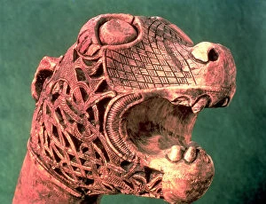Figurehead from the Oseberg Ship, c.800 AD